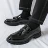 Fashion Soft-Soled Slip-On Shoes Comfortable Men's Loafers Versatile Casual Business Dress Shoes Male Formal Leather Shoes Moccasins