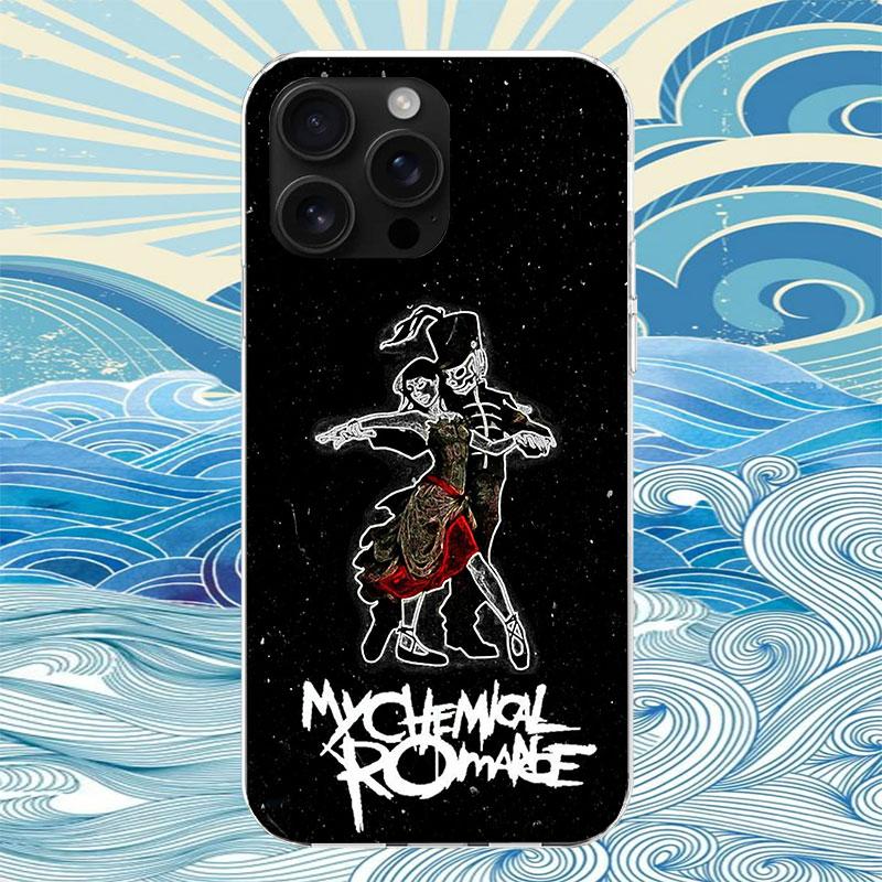 My Chemical Romance MCR Handyhülle Für iPhone 11 12 13 Mini 14 15 Plus 17 Air 16 Pro Max 16E 7 8 SE 2020 Benutzerdefinierte Druckabdeckung