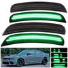 Dynamic Pink Green LED Turn Signal Lights for Dodge Charger Side Marker Animation Side Reflector Blinker Indicator Lamps-New