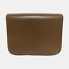 [Pre-Owned] Classic Box Medium Brown Leather Shoulder Bag With Gold Hardware And Detachable Strap - Good #7WFHCE