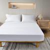 White Non-Slip Mattress Cover - Fitted Bedspread for 1.8m Beds, Ideal for Hotel and Guesthouse Use