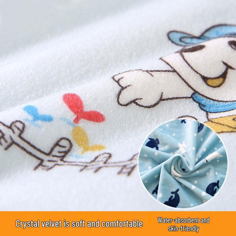 Vattentät Kristallsammet Tryckknappshaklapp för Spädbarn & Småbarn (0-3 år)