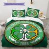 Juego de Funda Nórdica y Colcha del Celtic Football Club Funda de Colcha Funda de Almohada Decoración del Hogar Regalo de Cumpleaños (1 * funda nórdica + 2 * fundas de almohada, sin núcleo)