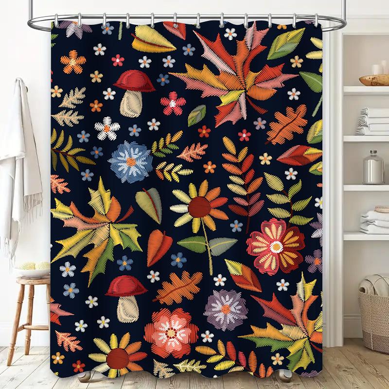 Stunning Tiger Print Shower Curtain Wildlife Art for Bathroom Decorations Super Soft Fabric with Hook Set (Multicolor)