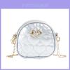 Childrens Mini Pu Chain Bag With Love Heart Decoration For Daily Use