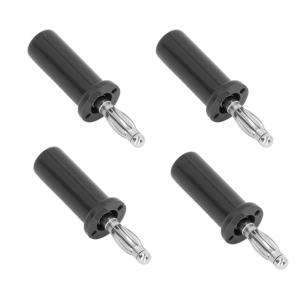 10 Stück Laternen Bananenstecker Messing ABS Gelöteter Lautsprecheranschluss für elektronische Instrumente 4mm Schwarz