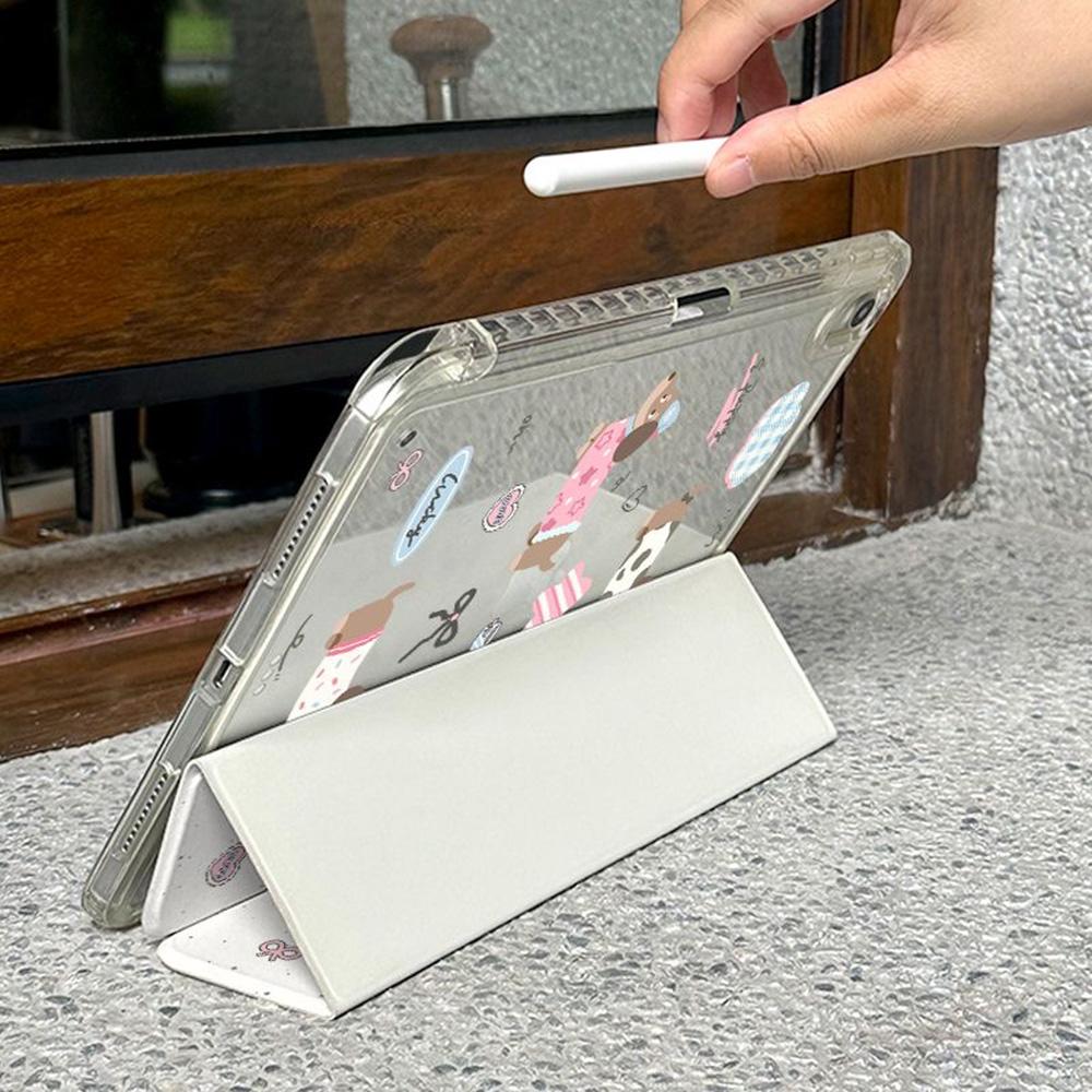 Tablet Protective Case For iPad Pro 12.9/iPad Air 13 2024/iPad Air 13 2025/iPad Mini 6 7/iPad 9.7/iPad Pro 13 11/iPad 11 10.9/iPad 10.2 With Pen Tray