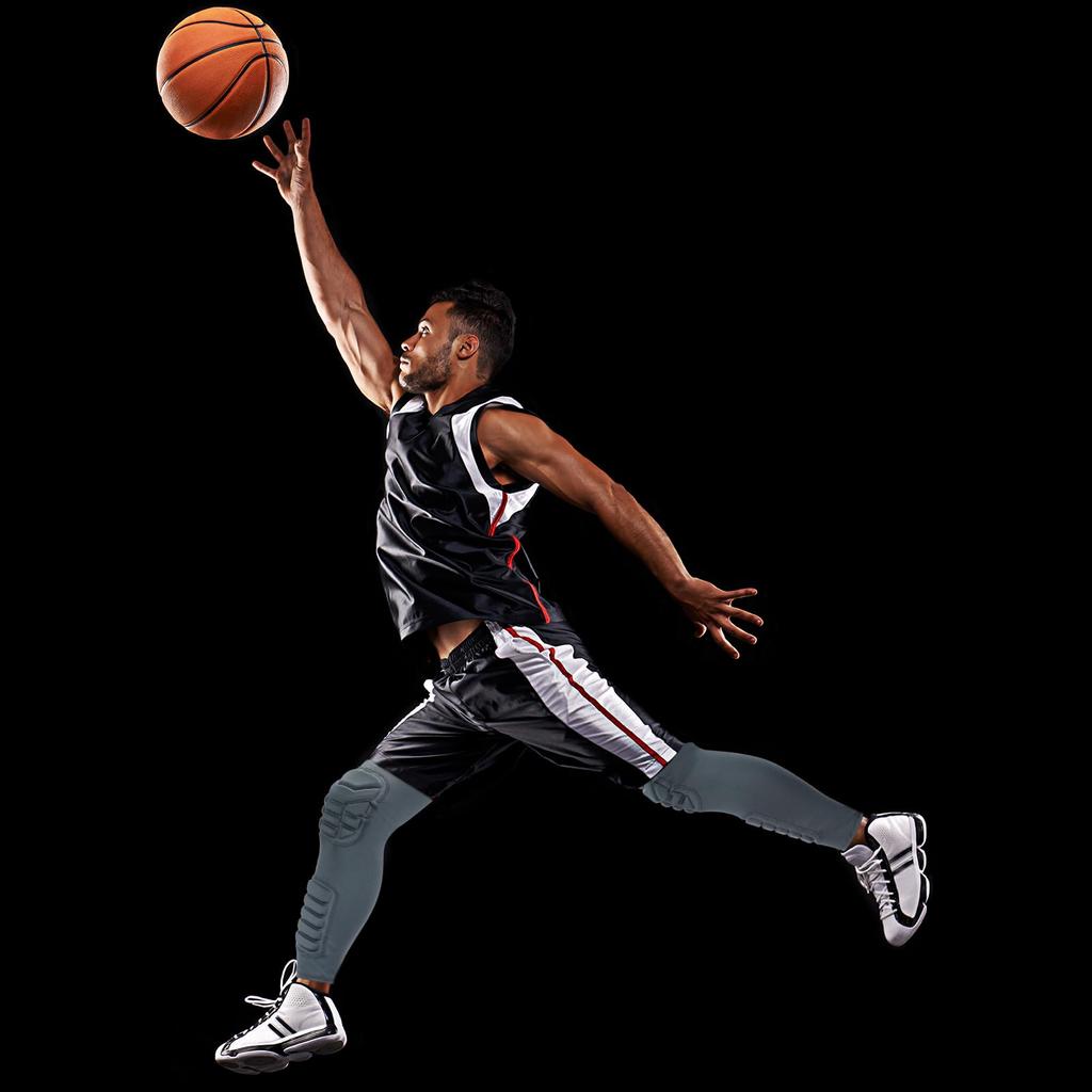 PATIKIL L Knee and Calf Knee Brace Compression Leg Protective Calf and Shin Guards for Youth and and Gray Pads, 2-Pack Pads, Sleeves, Adults,