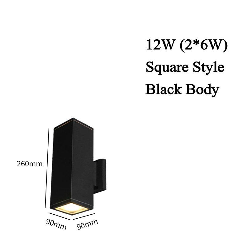 LED Outdoor Waterproof Wall Lamp Bedroom Living Room Aisle Corridor Wall Light Lighting Porch Garden Lamp Decorative Wall Sconce