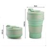 Suitable for Collapsible Coffee Cup For Travel Silicone Foldable Mug With Lid