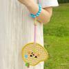 Hand-cranked Pu Fan Bamboo Handheld Fan Portable Bamboo Weaving Fan  Home Decor