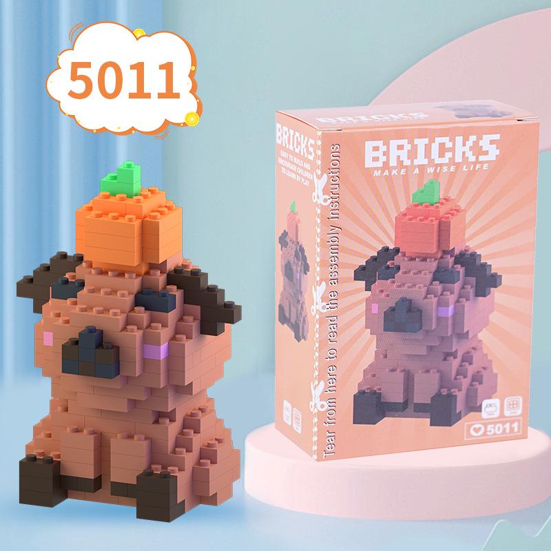 Capybara Mini Educational Cartoon Stress Relief Blocks for Kids