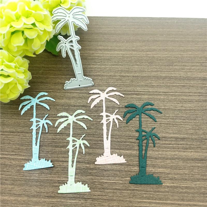 Coconut Tree Metal Cutting Dies Stencil for DIY Scrapbooking Photo Album Embossing Paper Cards Crafts Diecuts