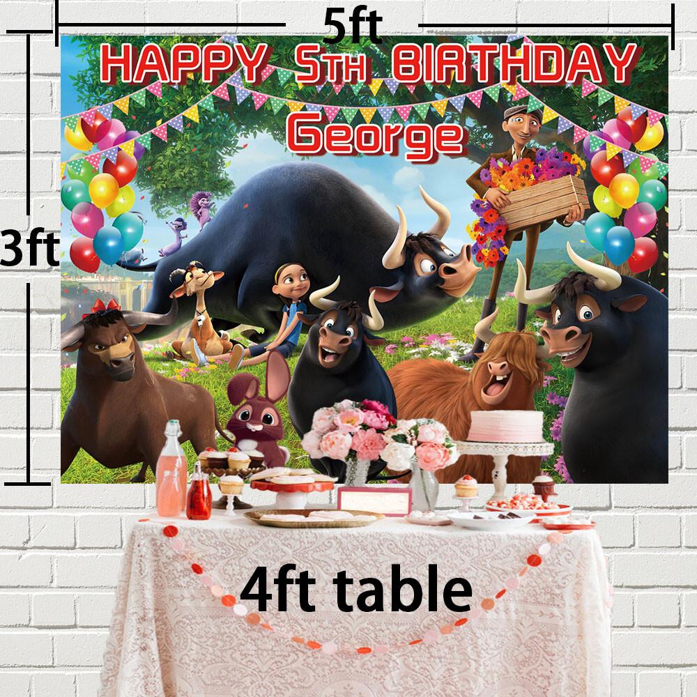 87. Ferdinand Personalised Custom Banner Backdrop Party Supplies Birthday Gift