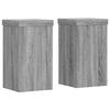 VidaXL Plant Stands 2 Pcs Sonoma Grey Engineered Wood, Flower Stand, Pot Stand, Plant Support 852884