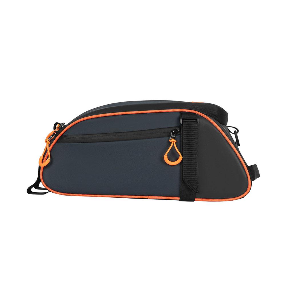 8L Bike Rear Rack Bag Reflective Cycling Back Seat Bag Large Capacity Bicycle Tail Bag Bike Storage Pouch for Travel Commute