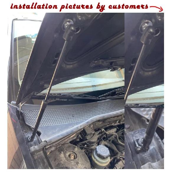 for Ford Focus MK1 1997-2007 Front Hood Bonnet Modify Gas Struts Shock Carbon Fiber Spring Damper Lift Supports Absorber