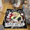 Dark Alice Rug Floor Mat for Living Room or Bedroom Soft and Comfortable Carpet a Gift for Birthday and Holiday.SFF0917218