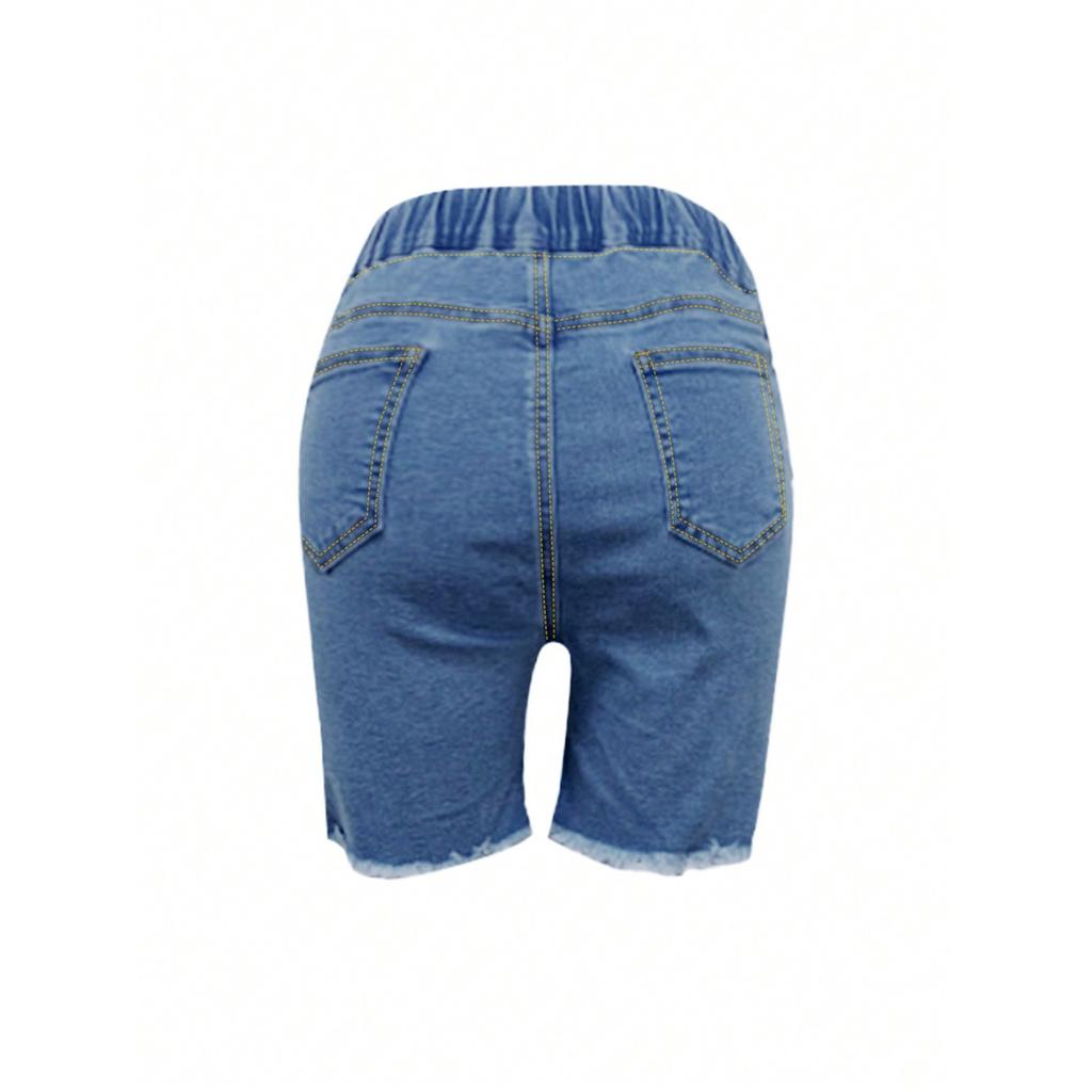 Women's ShortsRetro Color High Waisted Slim And Sexy Design Jeans Shorts