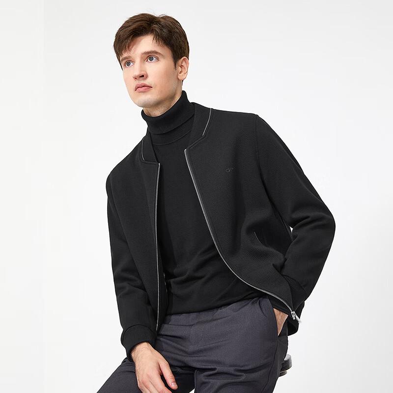 Goldlion Men's Outdoor Stand Collar Wool Blend Jacket