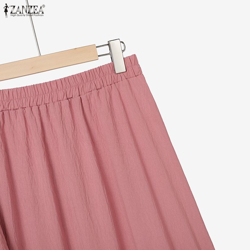 ZANZEA Blouse à manches longues pour femmes et jupes longues Ensembles décontractés deux pièces