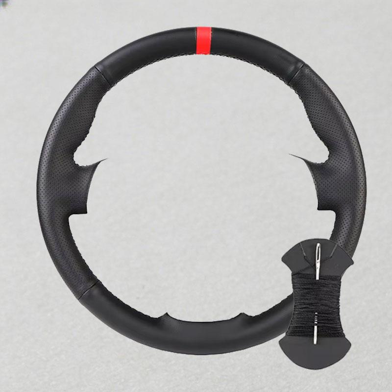 Custom Suede Leather Car Steering Wheel Cover For Nissan Almera (N16) X-Trail (T30) Primera (P12)Terrano 2 Pathfinder Paladin