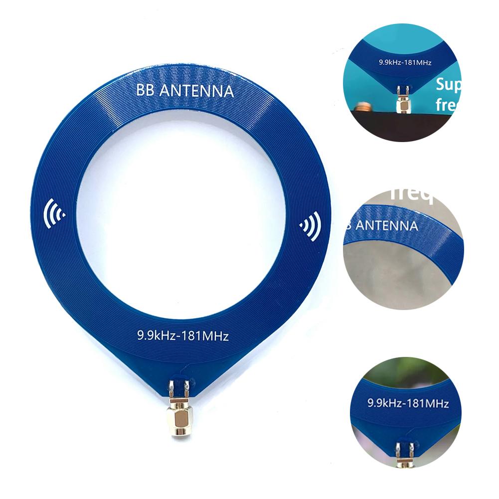 Small Ring BB Antenna 9.9khz-181mhz SMA Interface Mini Loop Antenna Portable Antenna for Malachite SDR Receiver TEF6686 Receiver