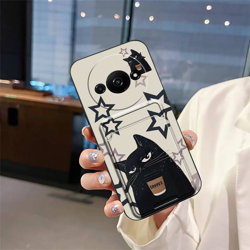 Card sleeve Full wrap Phone Case For Redmi A3 4G/A3X/Xiaomi POCO C61 4G Cover protective Anti-knock Back Cover TPU Cute