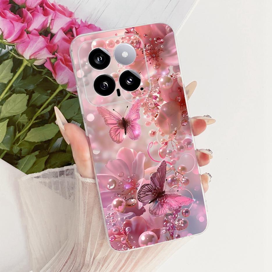 For Xiaomi Mi 14 Pro Case Cute Lion Fashion Painted Cover Soft Silicone Slim Phone Case For Xiaomi 14 Pro Mi14 Pro Fundas Bumper