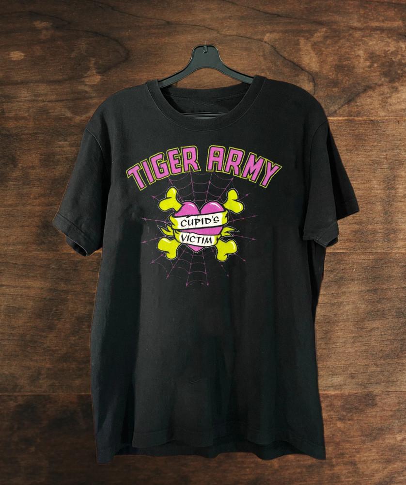 Tiger Army - Жертва Амура Футболка Унисекс Хлопок Для Мужчин Футболка S-5XL QA332 Унисекс Футболка XXXL