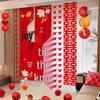 Groom's Wedding Banner & Butterfly Hanging Ornaments for Bride's Bedroom & Living Room