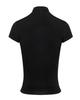 Women's Stand Collar Sexy Hot Girl Hollow Short Sleeve T-shirt