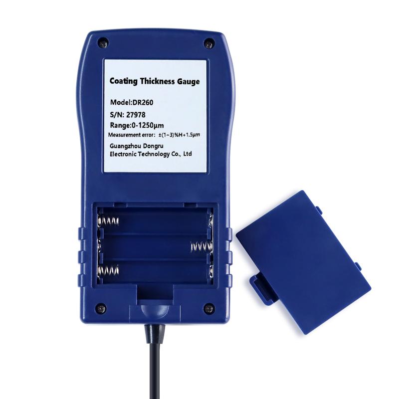 DR260 Coating Thickness Gauge Small Probe for Measuring Paint Galvanised Coatings Irregularly Shaped Steel Tubular Workpieces