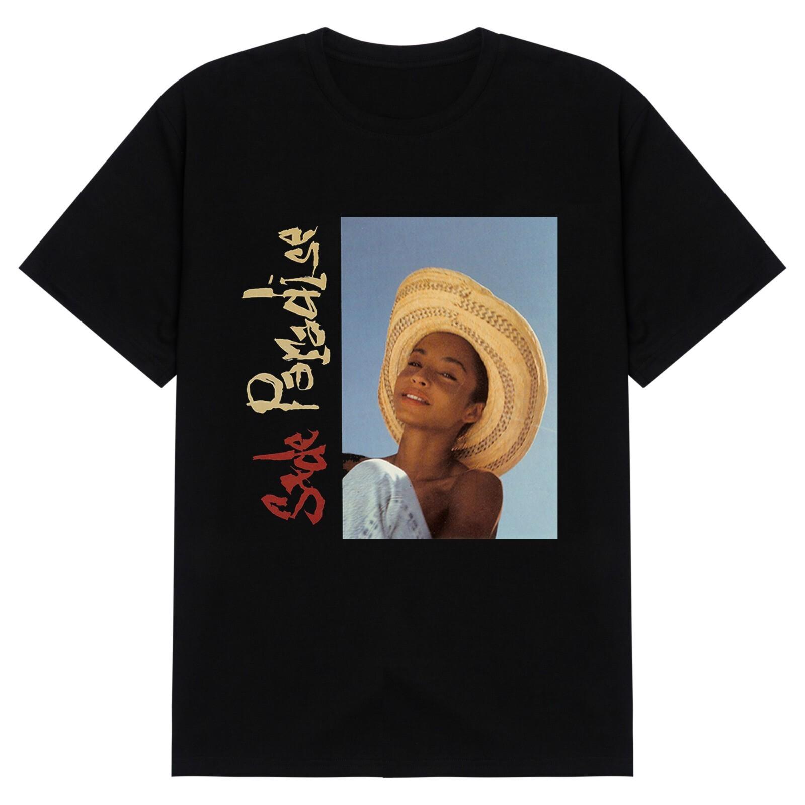 Sade Adu Singer Music Tour Cotton Black Unisex Full Size Classic Tee Shirt CM133 S