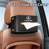 Car Tissue Box Armrest Storage Case Seatback Napkin Holder Accessories For Lexus CT200h ES250 ES300h IS250 IS200 GS300 GS460