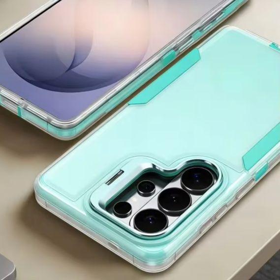 Luxury Candy 2IN1 Stand Clear Case For Samsung Galaxy S26 Ultra S25 S24 S23 S22 Plus Shockproof Metal Camera Bracket Armor Cover