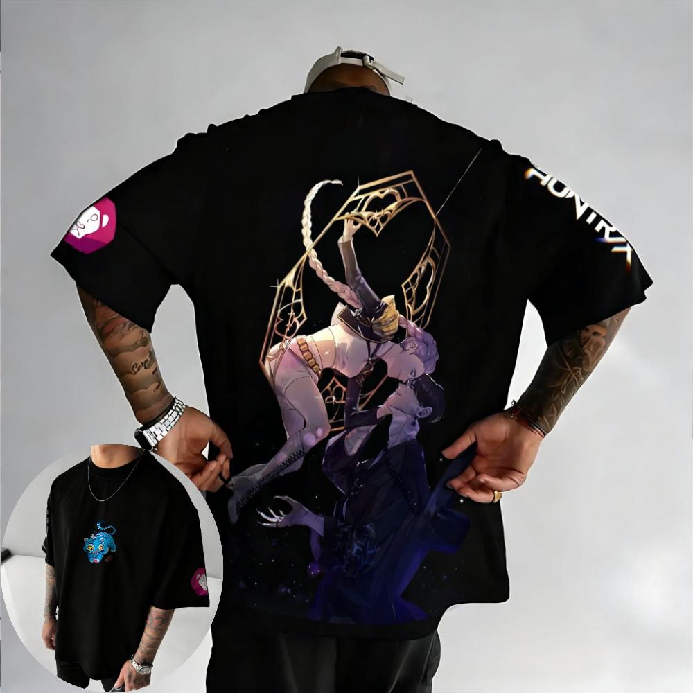 KPop Demon Hunter SAjA Boys Captain Jinu Officially Authorizes Netflix Animated Movie Summer Men Women Cotton Oversized Tshirt S