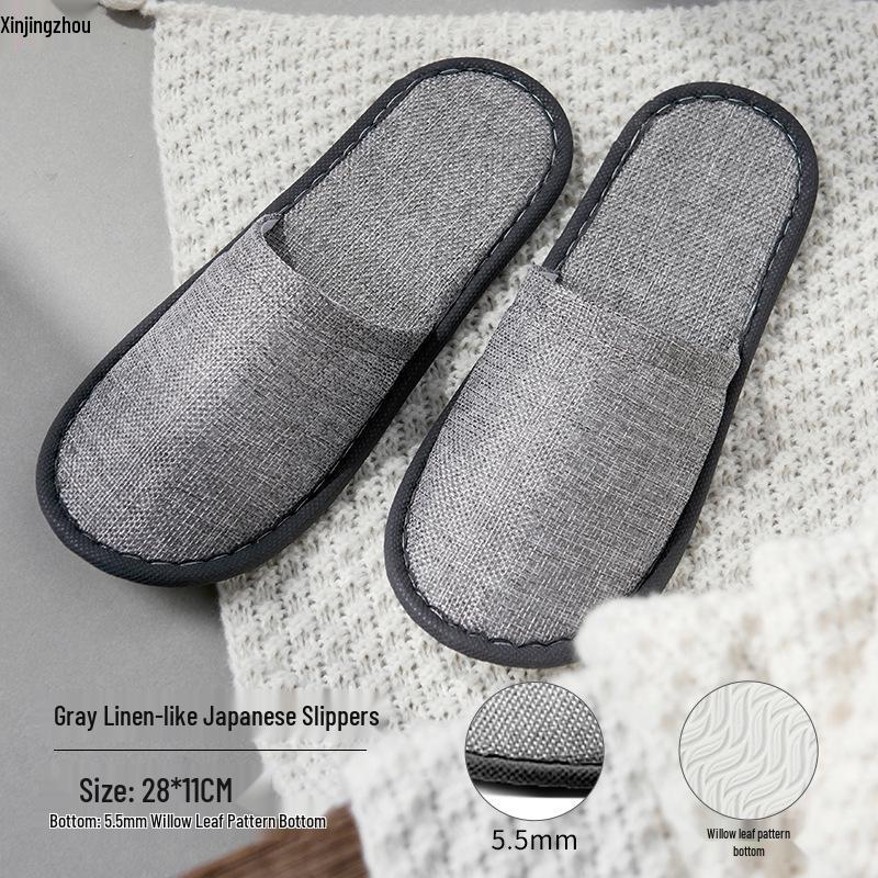 High-Grade Disposable Anti-Slip Slippers (50 Pairs)