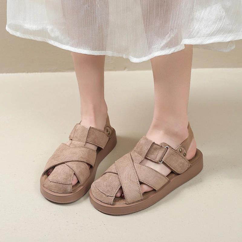 Fashion Summer New Trend Women's Sandals Fashion Luxury Design Flat Sports Sandals Casual and Comfortable Beach Thick Soled Roman Shoes