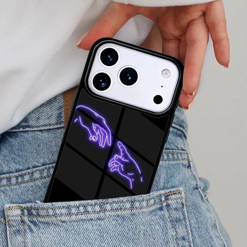 Neon Light Phone Case for iPhone 17ProMax 12 13 14 15 16e 17 Pro Max Plus Air Cover