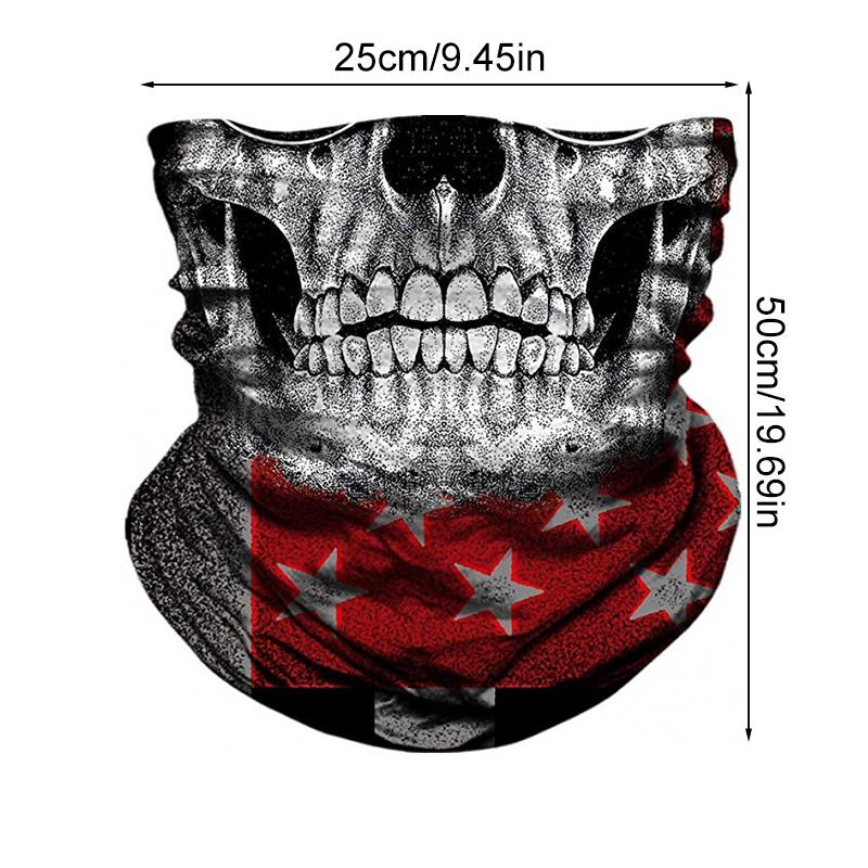 1Pc Bandanas Motorbike Headband Skull Polyester Scarves Face Shield Cycling Face Masks Motorcycle Biker Mask