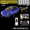 1:24 Model Y Premium Elektryczny Crossover Metalowy Odlew Model Samochodu Dekoracja na Biurko Kolekcjonerski Ornament Prezent Świąteczny Dla Przyjaciela