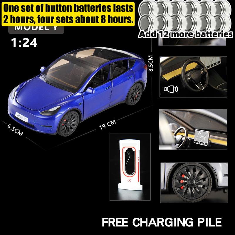 1:24 Model Y Premium Elektryczny Crossover Metalowy Odlew Model Samochodu Dekoracja na Biurko Kolekcjonerski Ornament Prezent Świąteczny Dla Przyjaciela