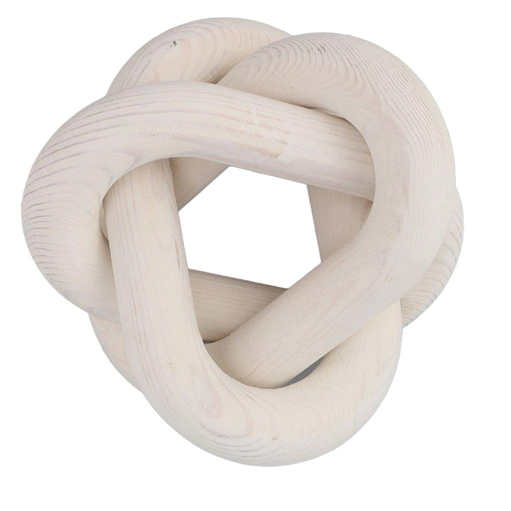 Decorative Wood Chain 3 Link Wood Chain Link Decorations for Home Living Room Coffee Shop White