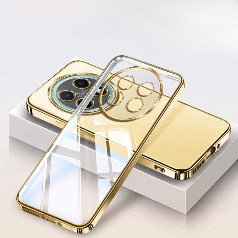Case For Huawei Nova 15 Max New Transparent Plated Light and Skin-Friendly TPU Case For Huawei Enjoy 90 Pro Max Bumper Funda