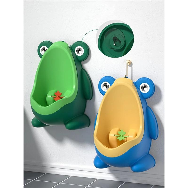 Baby Boy Potty Training Seat Frog Children's Pot Wall-Mounted Urinal for Boys Portable Toilets Connectable Water Pipe