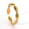 Bague Rétro Réglable en Acier Inoxydable Style Rue Transfrontalier pour Femme