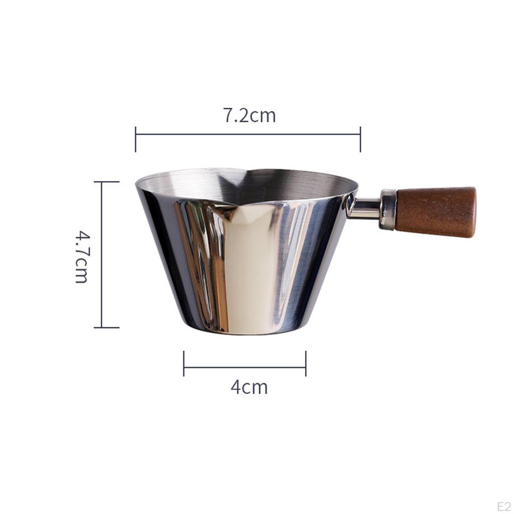 Espresso Measuring Cup with Scale Coffee Milk Frother Steaming Pitcher