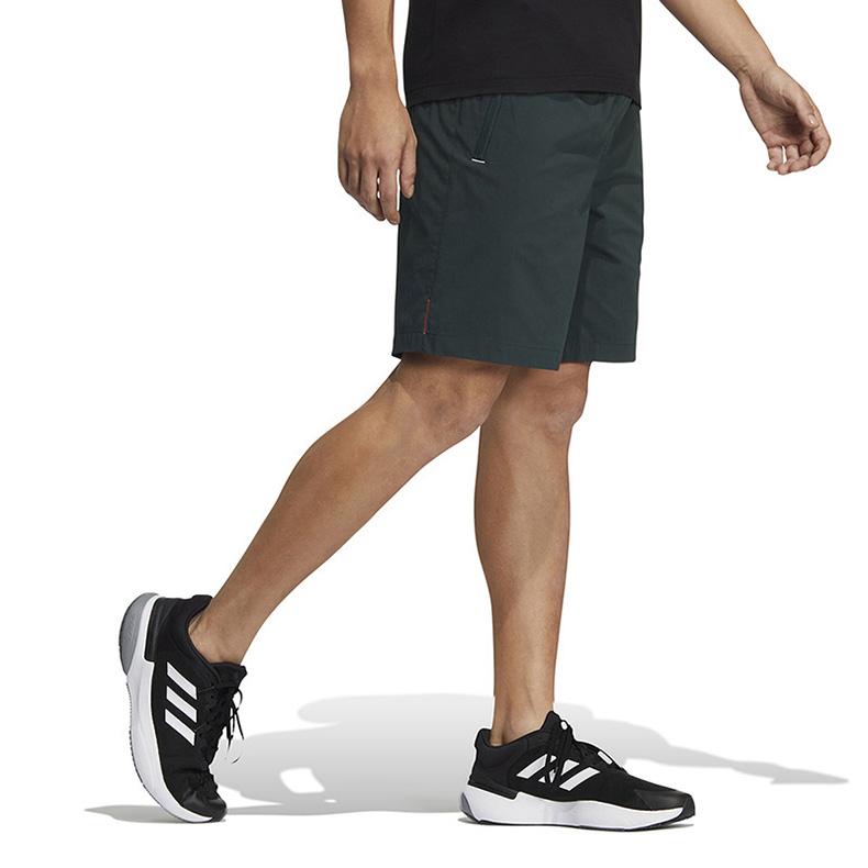 Adidas Logo Print Woven Breathable Sports Shorts Men Bottoms Green HM2973