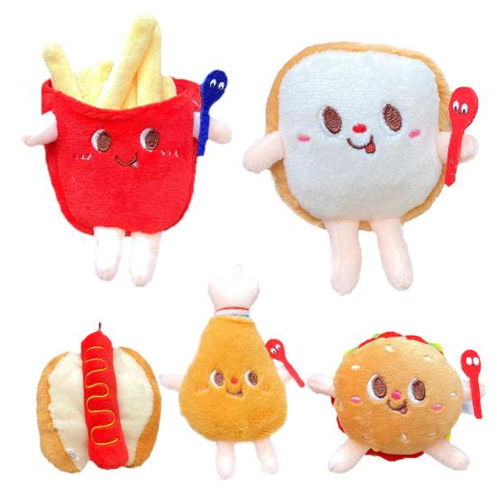 10cm Exquisite Key Fully Filled Pendant Chicken Legs Doll Decorative